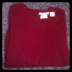 Men’s Red Cashmere Sweater L